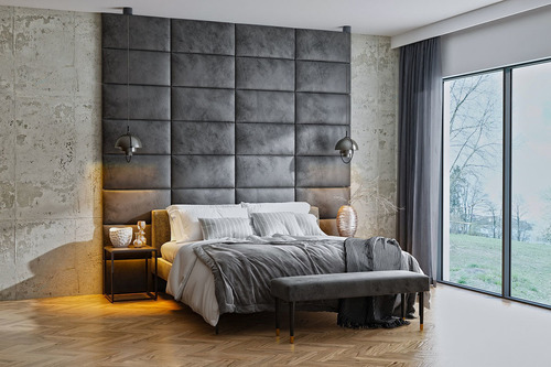 Dekoracyjne panele tapicerowane ozdoba ściany i poprawa akustyki wnętrza